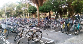 A small representation of cycling students at my university NTU