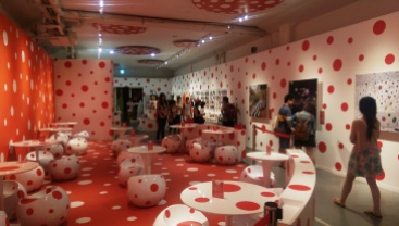Kasuma Yayoi's gallery and cafe in Huashan Cultural Park